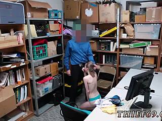 Chubby babe with huge tits leaves bedroom door open accidentally