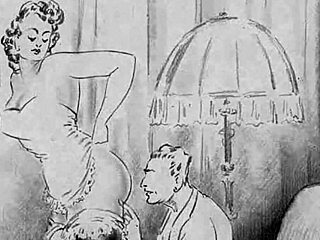 she discovers vintage erotic drawings in an old comic book