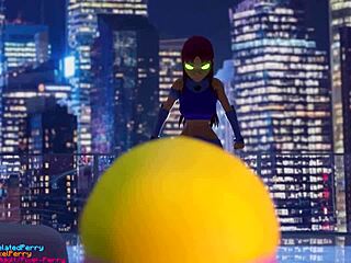 Pixelated Perry gets payback with big tits in wild 3D action!