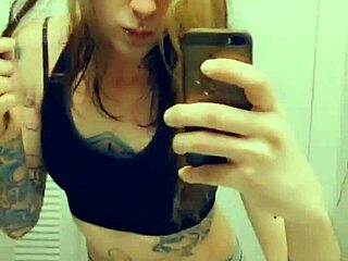 miniskirt tranny loves showing her cock