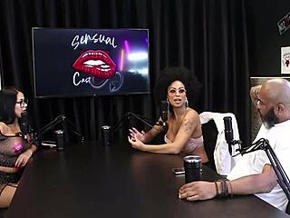 i showed my tits in sheer red lingerie after discussing positions