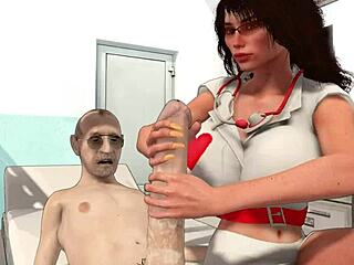 Big Breast Doctor Takes on Old Men in Wild Session. Can't Believe This Caribbean Clash!