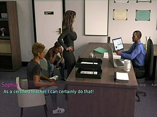 Wife and stepmother seduce in 3D porn video game