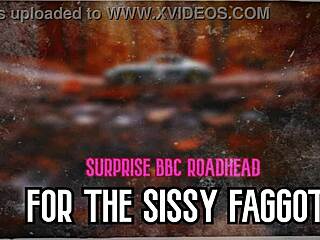 Surprise Big Black Cock Roadhead For Sissy Faggot