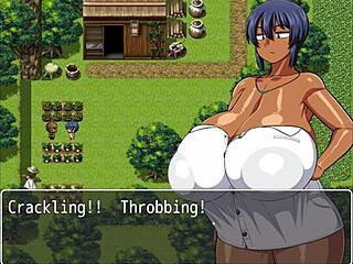 tanned girl natsuki in hentai game episode 4