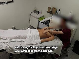 rita white milf fucked during couples massage