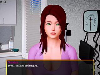 My New Family 402 - Cartoon Game With Brunette And Redhead