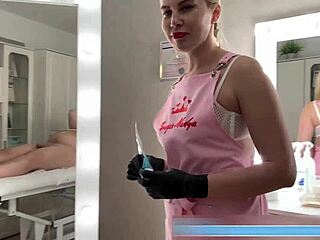 true pro sugarnadya teases with expert lingama massage skills in hospital setting