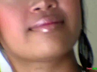 Big-eyed Asian girl delivers the ultimate blowjob on sofa 😍