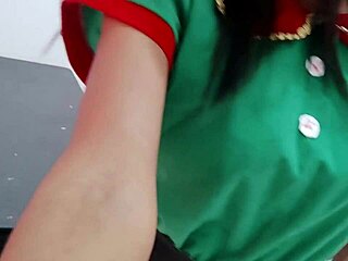 i’m stripping my christmas suit little by little while dancing sexy