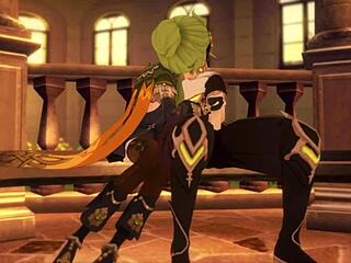 i'm in the gardn with collei from genshin impct