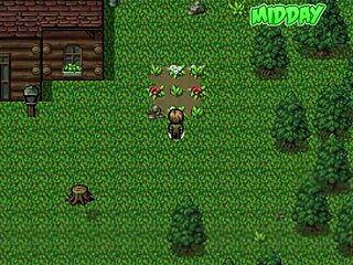 Watching Porn With Big Tits Milf In Hentai Game!