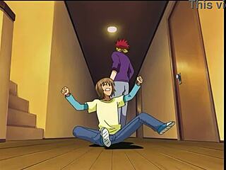 Watch this pervert in Legend of Chikan Monogatari deliver an intense footjob! Anime hentai feet worship at its finest!