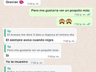 Stepmom's Naughty WhatsApp While Dad's Away