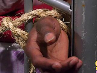 Femdom Slut Sucks Bound BBC Dude in Nightgown! Intense Blowjob Action