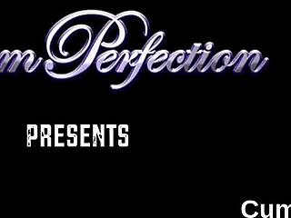 Slutty Centerfold Swallows Cum Shot!