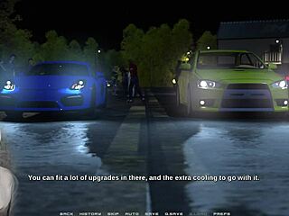 race of life ep 7 featuring huge boobs and tits in anime game?