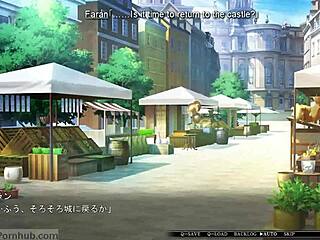 Busty princess in hypnosis visual novel