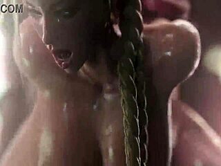 Street Fighter Cammy White Creampied in Round 1 Animation!