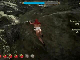 in the hentai game, red riding hood plays sex tag on valentine's day