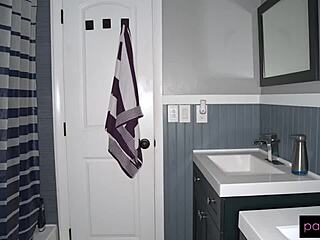 boyfriend oils up daisy phoenix for slippery cock play