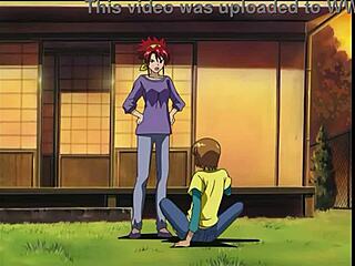 Watch this pervert in Legend of Chikan Monogatari deliver an intense footjob! Anime hentai feet worship at its finest!