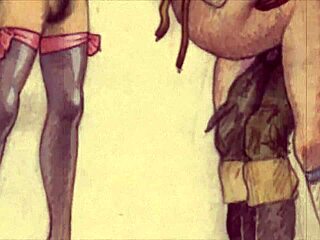 古董卡通Hentai复古动漫情色艺术