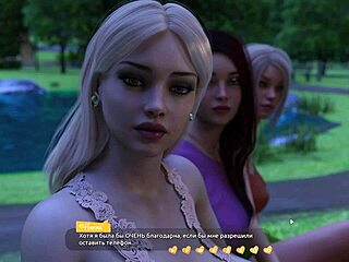 Helping the hot girls in this animated game with big racks and hard cock