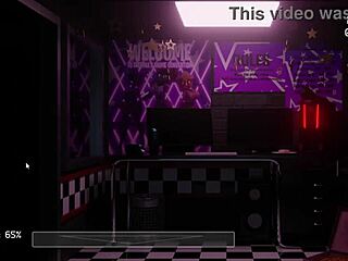 Foxy and Chica in a 3D anime game-based hentai