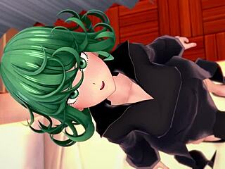 Pretty Tatsumaki Undresses In The Infirmary For A Solo Masturbation Session