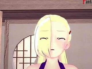 Ino yamanaka gives naruto a titjob before getting fucked