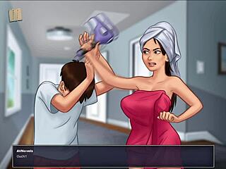 Summer flapping of the dick 4: Watching hot Jamie take a shower