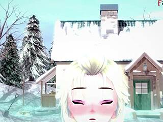 i imagine elsa from frozen in a fantasy sucking and having sex