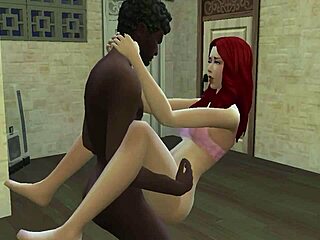 Horny Black Man Fucks Cute Redhead In Interracial 3D Anime Porn Scene With Intense Action