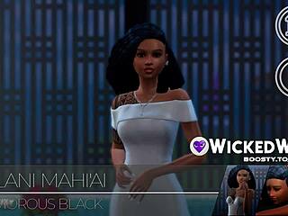 Beautiful black Nalani in hot action