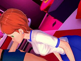 gwen is covered but craves more fucking in adult hentai parody at hotel