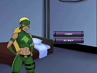 i enjoy watching cheshire and artemis in dc comics cosplay playtime with costumes and dancing