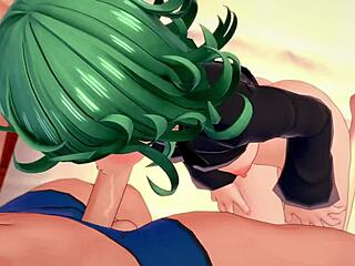 Pretty Tatsumaki Undresses In The Infirmary For A Solo Masturbation Session