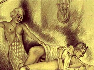 vintage erotic illustration