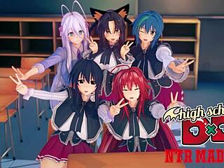 Akeno surprises with HS DxD NTR Madness 7 full movie on Patreon or Sheer FantasyKing3