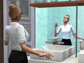 the sims 4 office scenes with rough banging and monster cocks