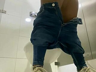 paying latina to film herself peeing in public bathroom and she agrees.
