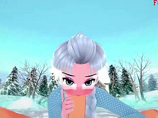 i imagine elsa from frozen in a fantasy sucking and having sex
