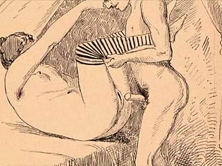 I cherish these vintage erotic drawings from my collection