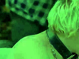 watch me, the kinky mature giantess diana, dominate two strangers in public pet play with stockings