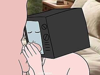 i suckd the tv womans cock and she suckd my pussy