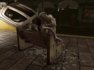 Exploring Fallout 4 in the Rubble of the Subway Station