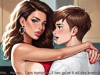 Stepmother with a sexual obsession with two teenage boys in an animated porn film