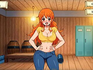 Lusty Buccaneers Parody: Nami Strips for Gold!