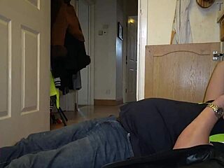 Stripper Fucks Elderly Plumber for Repairs in Trailer